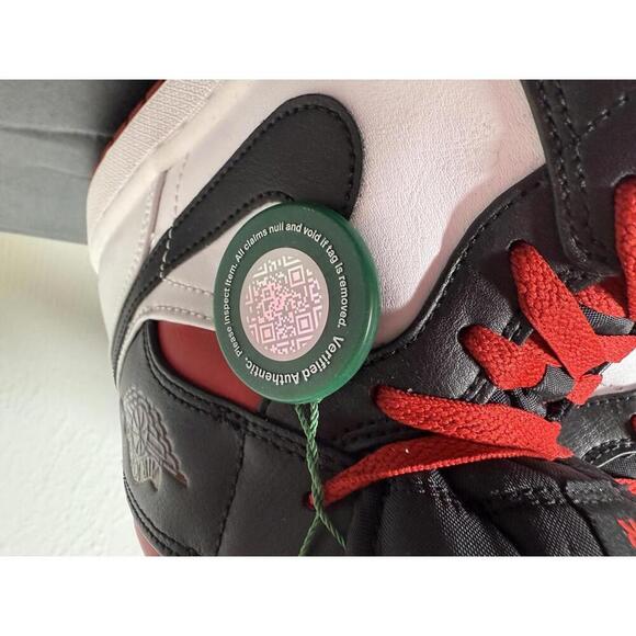 Nike Air Jordan 1 Mid “Gym Red Black Toe” Size 10.5 Men’s – Brand New with Tags - Picture 4 of 9